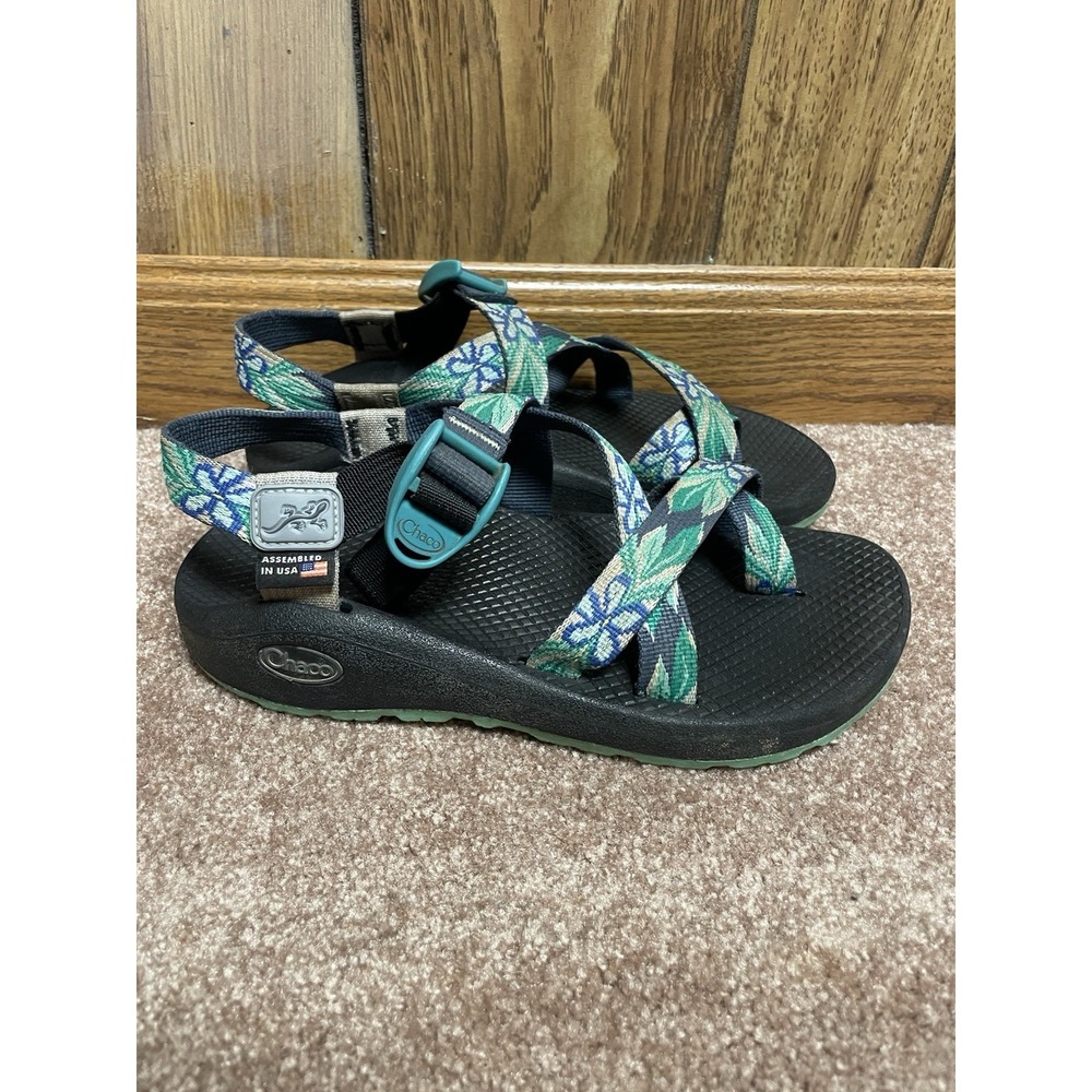 Chaco Womens Shoes Hiking Sandals Size 6 Classic Teal Blue - Picture 6 of 12